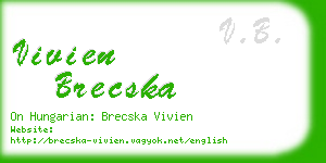 vivien brecska business card